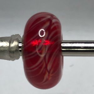 Trollbeads red feather bead